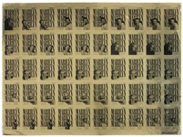 Marilyn Monroe Original Limited Edition Andre de Dienes Private Collection Uncut Card Sheet
