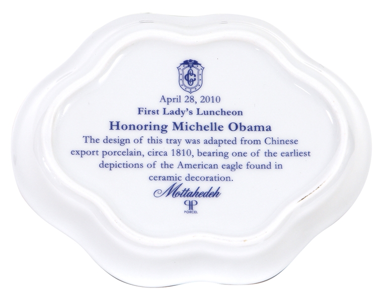 Michelle Obama Official White House Ceramic Eagle Dish Gift