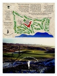 Tiger Woods Signed Spanish Bay Pebble Beach Scorecard