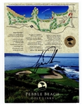 Tiger Woods Signed Pebble Beach Scorecard