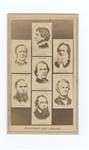 President Andrew Johnson and His Cabinet 1800s CDV