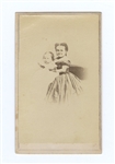 Mrs. Tom Thumb and Child CDV
