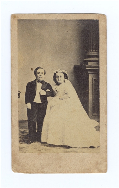 General Tom Thumb and Wife CDV