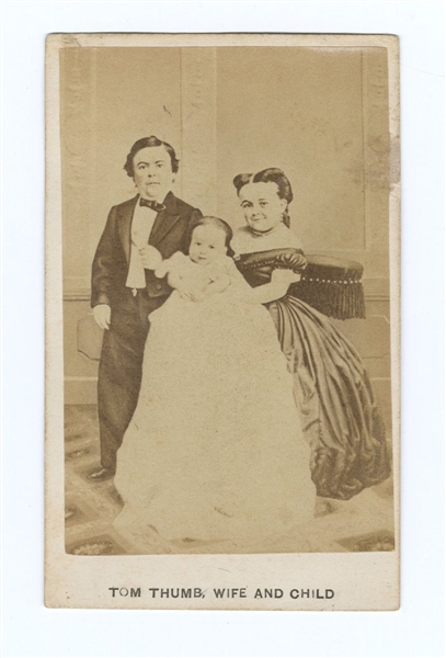 General Tom Thumb, Wife and Child CDV