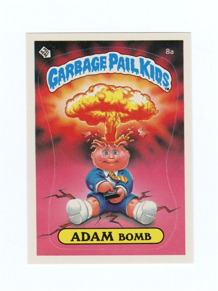 1985 Topps Garbage Pail Kids GPK Stickers #8a Adam Bomb