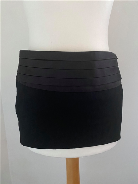 Spice Girls Victoria Beckham Owned and Stage Worn Black Dolce & Gabbana Little Black Skirt