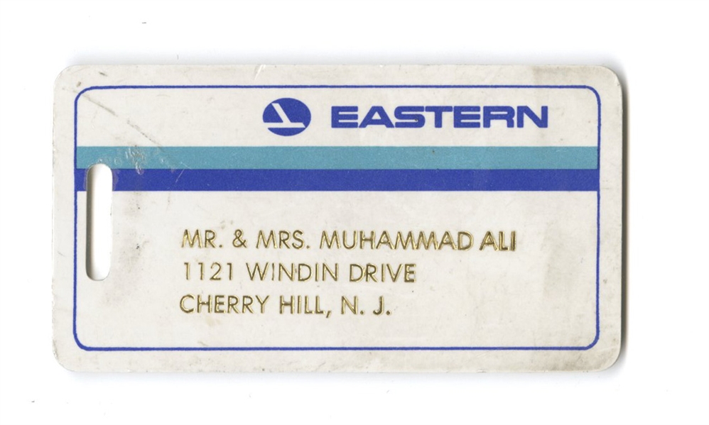 Muhammad Ali Personal Eastern Airlines Luggage Tag, Circa 1970’s