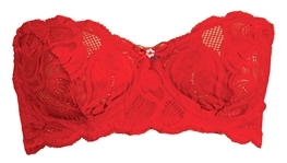 Madonna Red Lace Bra Custom Made by Andre Van Pier
