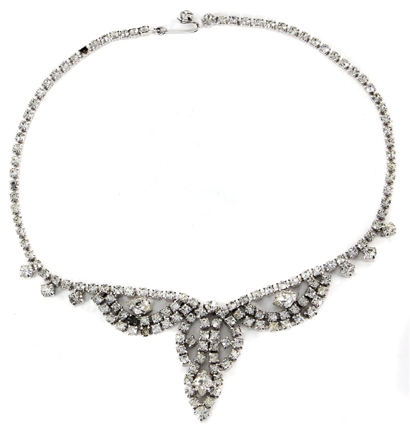Marilyn Monroe Owned and Worn Rhinestone Drop Costume Necklace