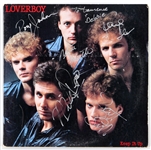 Loverboy Signed Keep It Up Album Cover (JSA) and Signed Promo Photo