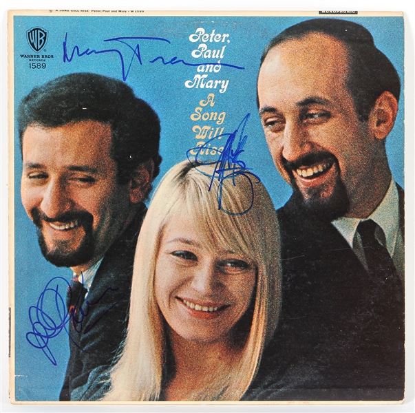 Peter, Paul and Mary Signed “A Song Will Rise” Album JSA