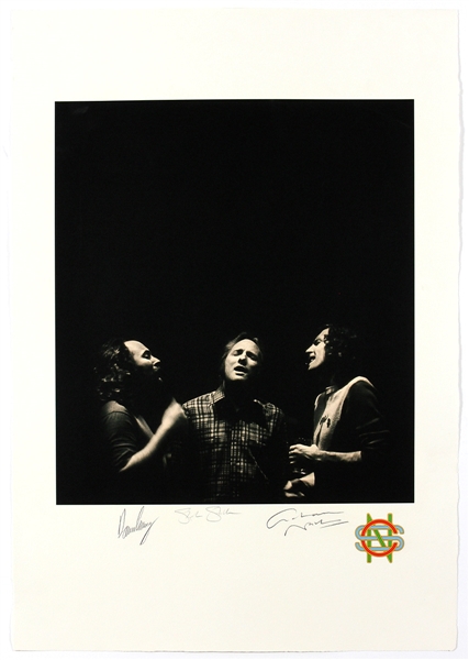 Crosby, Stills and Nash Signed Original Joel Bernstein Limited Edition Lithographic Print