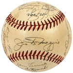 1950 New York Yankees Signed Baseball (CH DiMaggio) JSA LOA