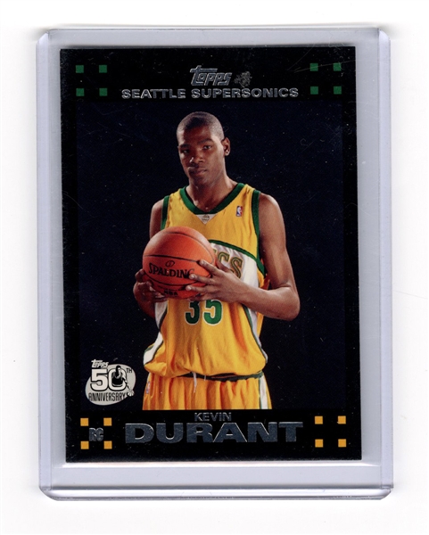 2007 Topps Basketball Kevin Durant Rookie RC #112