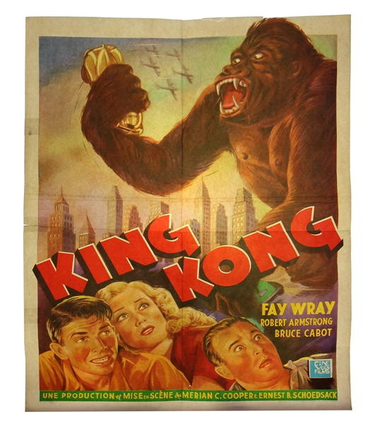 “King Kong” Original Belgian Movie Poster (1962 Re-Issue)