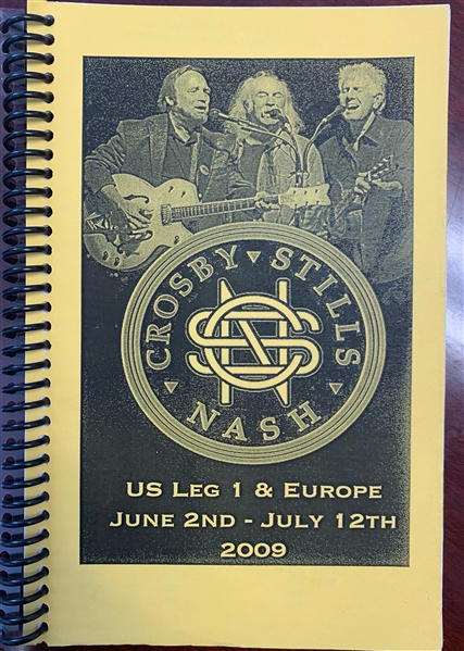 Crosby, Stills & Nash 2009 US and Europe Tour Itinerary