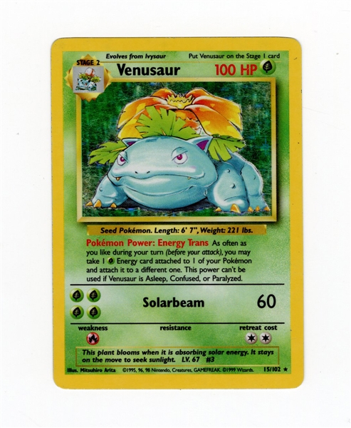 1999 Pokemon Game Venusaur - Holo