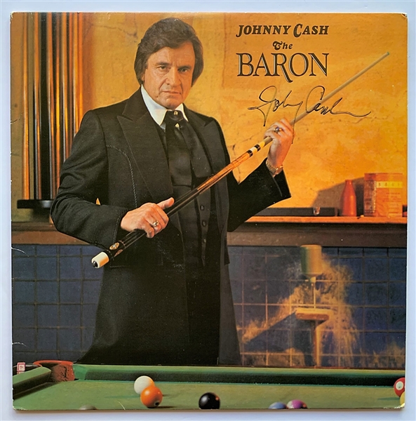 Johnny Cash Signed “The Baron” Album JSA Beckett