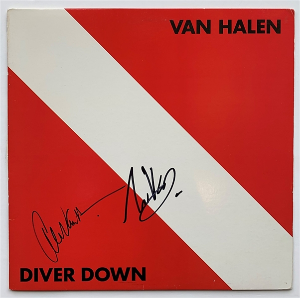 Eddie Van Halen and Alex Van Halen Signed "Diver Down" Album PSA/DNA