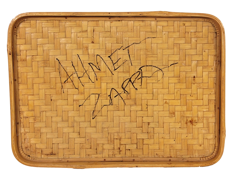 Ahmet Zappa Signed Tray