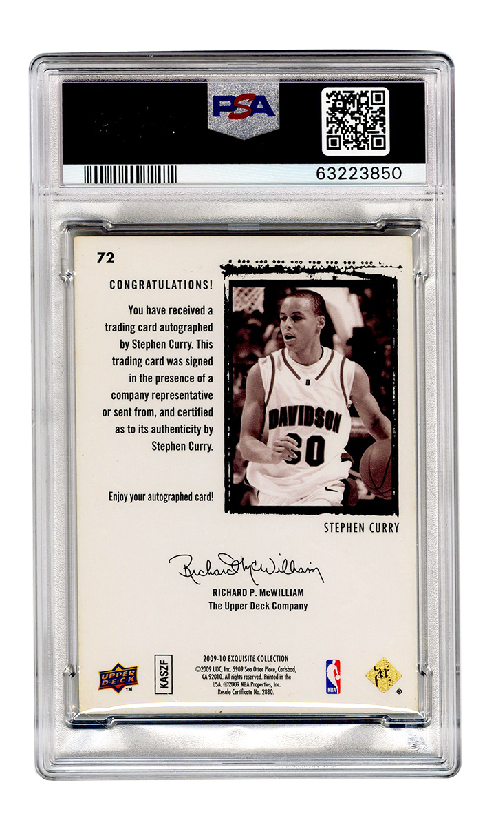 Sell or Auction Your 2009-10 UD Exquisite Collection #64 Stephen Curry