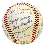 1958 World Champion New York Yankees Team Signed Baseball JSA