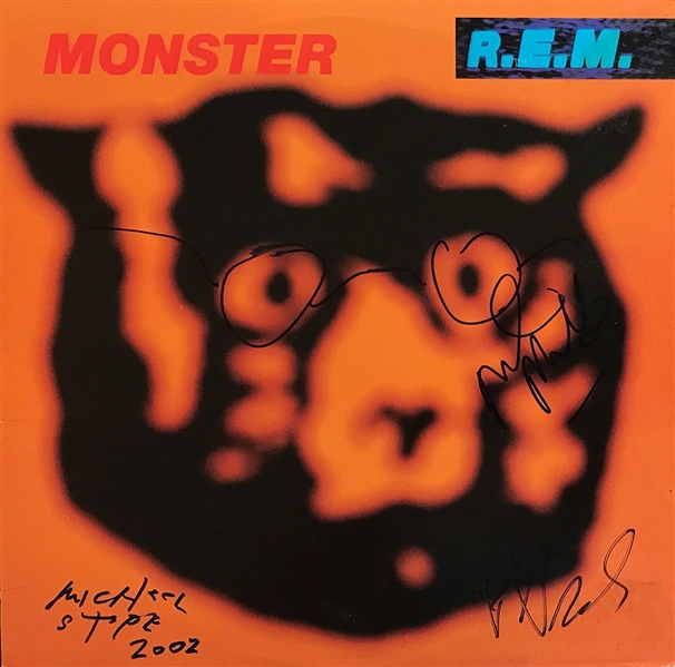 R.E.M. Band Signed “Monster” Album REAL