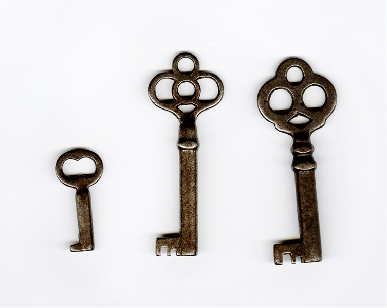 Harry Houdini Original Stage Used Escape Keys