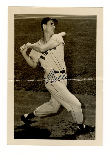 Ted Williams Signed Burke Photograph