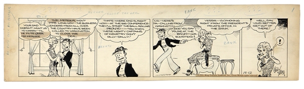 Chic Young Blondie 1931 Daily Comic Strip Original Art