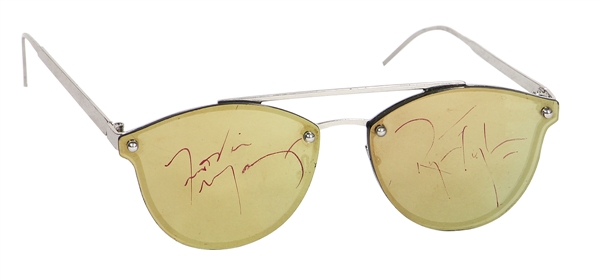 Queen Freddie Mercury and Roger Taylor Signed and Worn Sunglasses JSA
