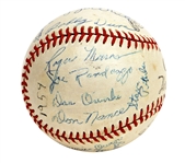 Roger Maris 1954 Keokuk Kernels Team Signed Baseball JSA