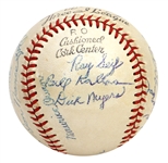 Roger Maris 1954 Keokuk Kernels Team Signed Baseball JSA