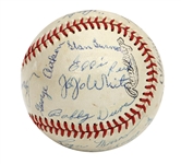Roger Maris 1954 Keokuk Kernels Team Signed Baseball JSA