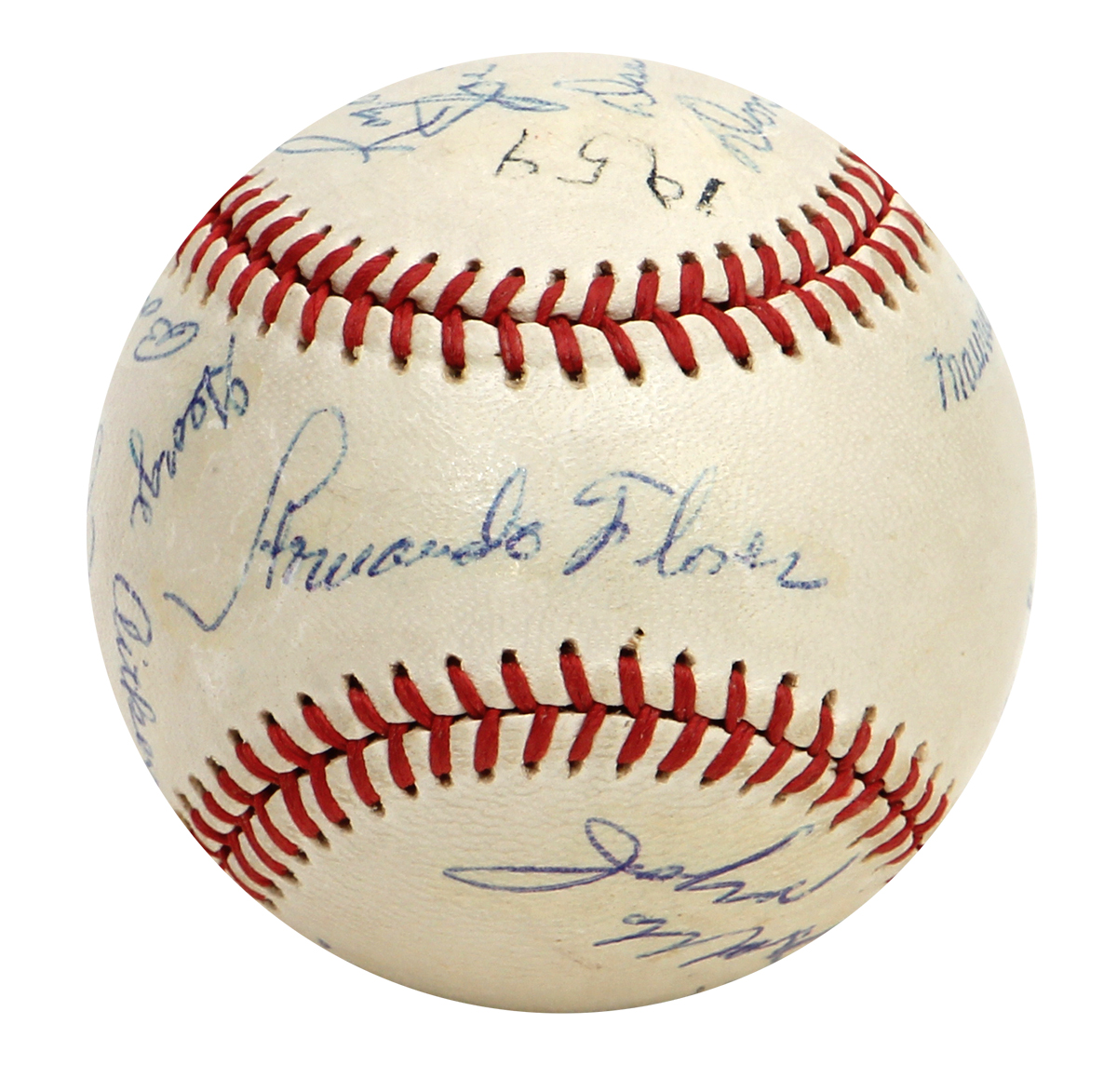 Lot Detail - 1965 New York Yankees Team Signed Baseball