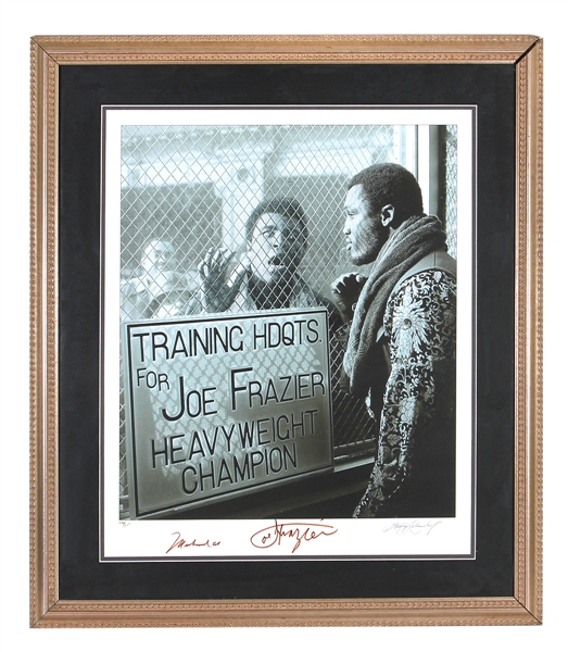 Muhammad Ali & Joe Frazier Signed Original George Kalinsky Signed Limited Edition Giclee Print