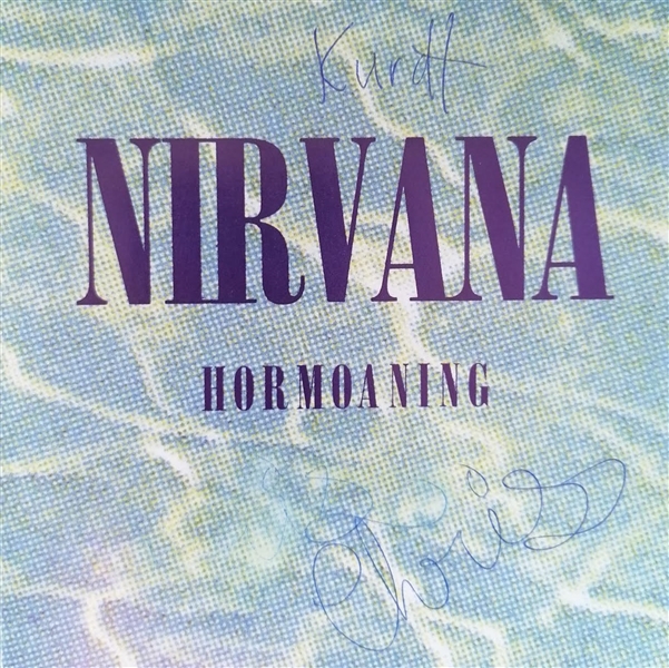 Nirvana Signed “Hormoaning” CD Cover REAL