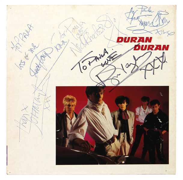 Duran Duran Band Signed & Inscribed Self-Titled Album JSA