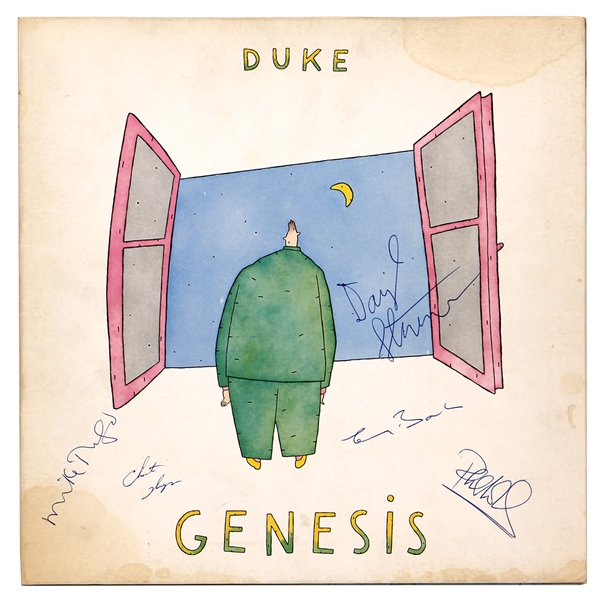 Genesis Band Signed “Duke” Album with Phil Collins JSA