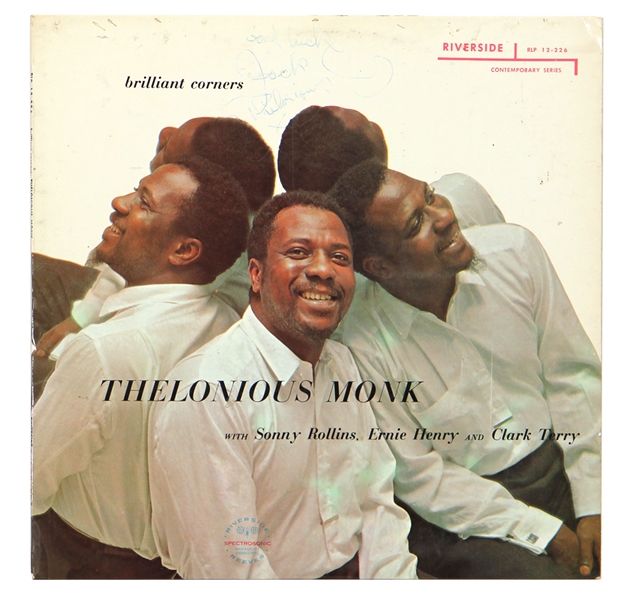 Thelonious Monk Signed “Brilliant Corners” Album JSA