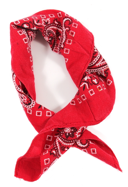 Tupac Shakur Owned & Worn Red "Do-Rag" Bandana