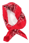 Tupac Shakur Owned & Worn Red Do-Rag Bandana