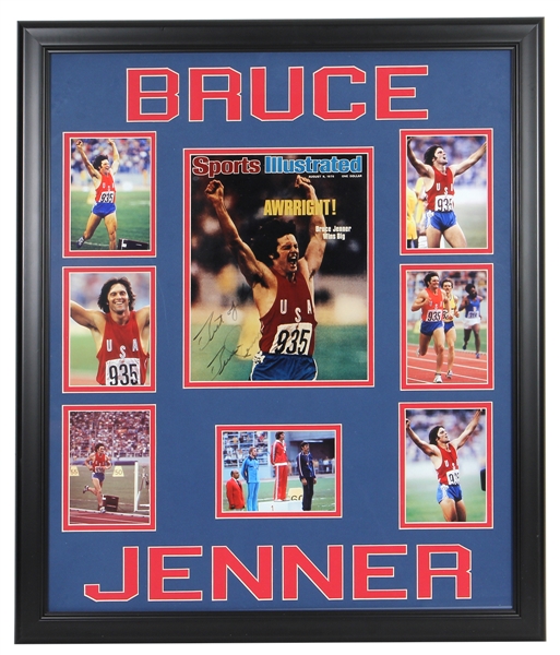Bruce Jenner Signed Photograph Display JSA