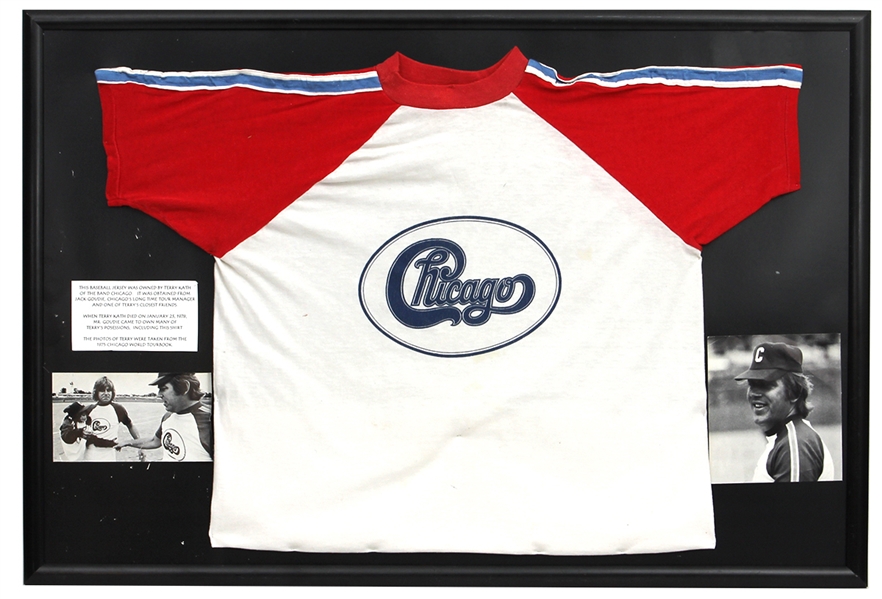 Chicago Lead Singer Terry Kath Stage Worn Baseball Jersey