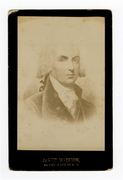 James Madison Original Cabinet Photograph