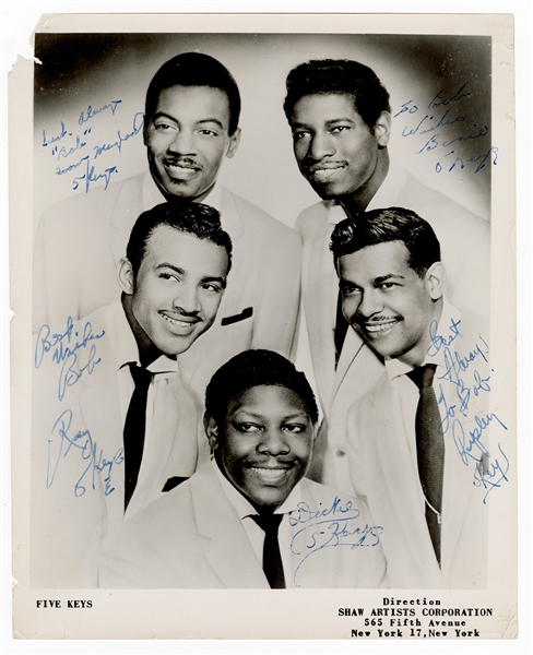 The Five Keys Vocal Group Signed Photograph