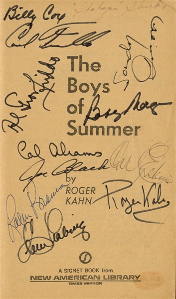 Brooklyn Dodgers Signed “The Boys of Summer" Book