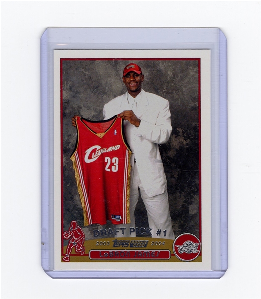 2003-04 Topps Draft Pick LeBron James Rookie Card