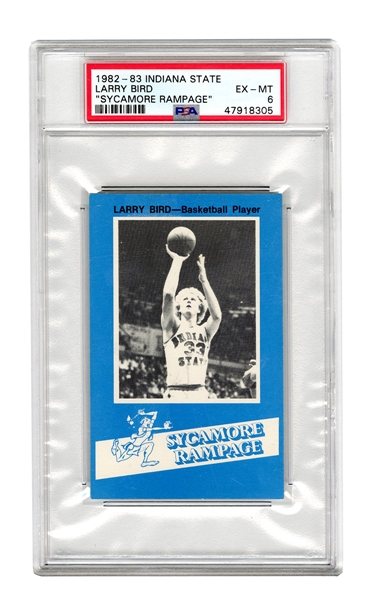 1982-83 Indiana State Larry Bird “Sycamore Rampage” PSA 6