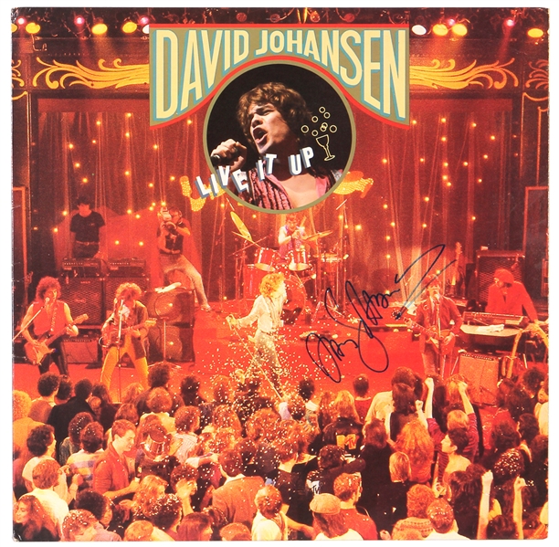 David Johansen Signed “Live It Up” Album